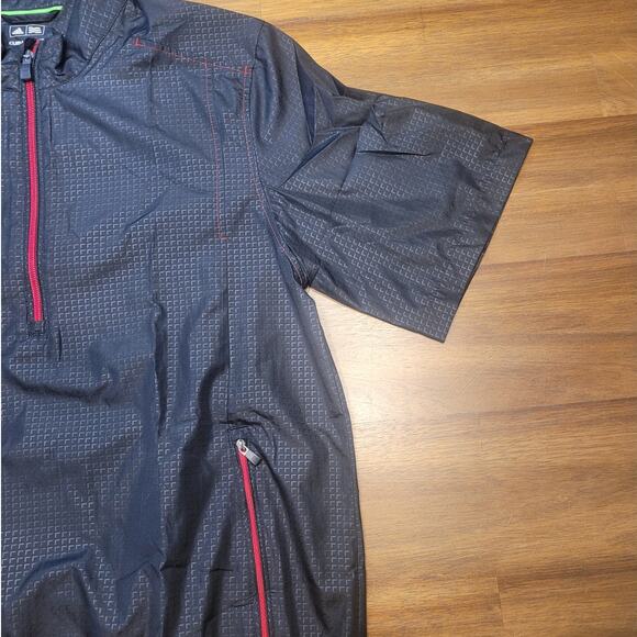 VTG Adidas Climaproof Pullover Windbreaker Men’s S (44″ Chest) –Black Mesh‑Lined - Picture 4 of 14